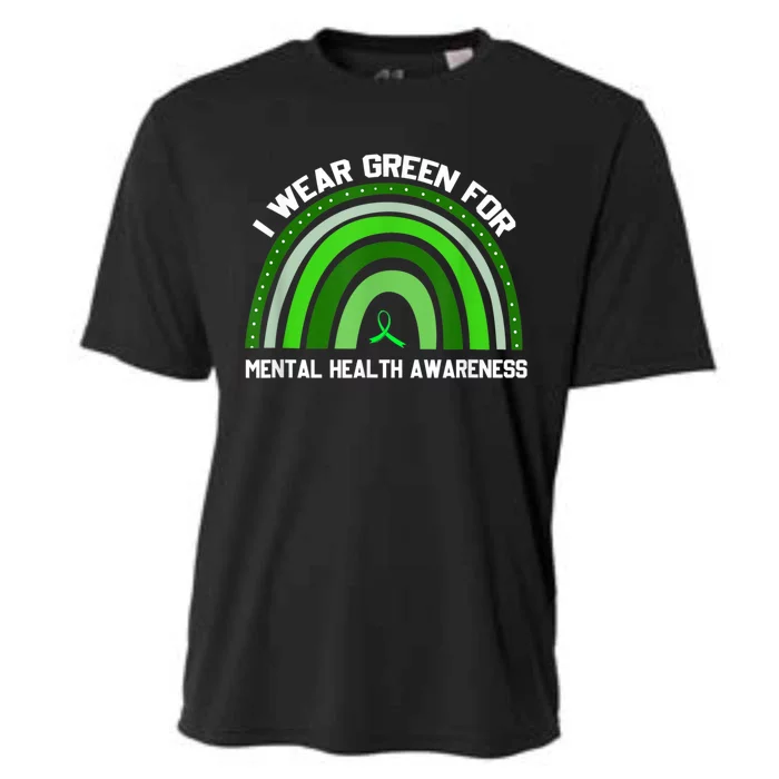 I Wear Green For Mental Health Awareness Cooling Performance Crew T-Shirt