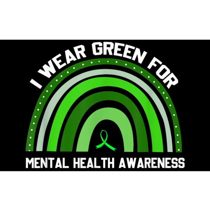 I Wear Green For Mental Health Awareness Bumper Sticker