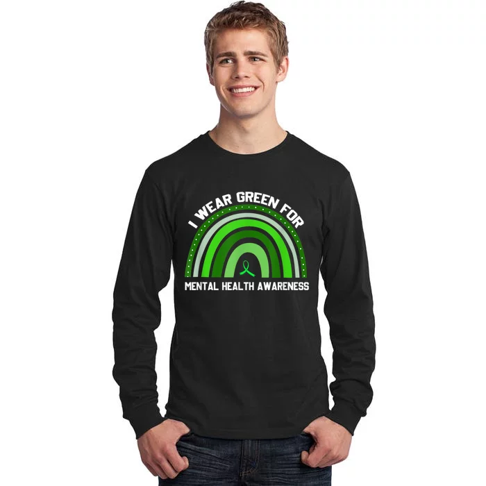 I Wear Green For Mental Health Awareness Tall Long Sleeve T-Shirt