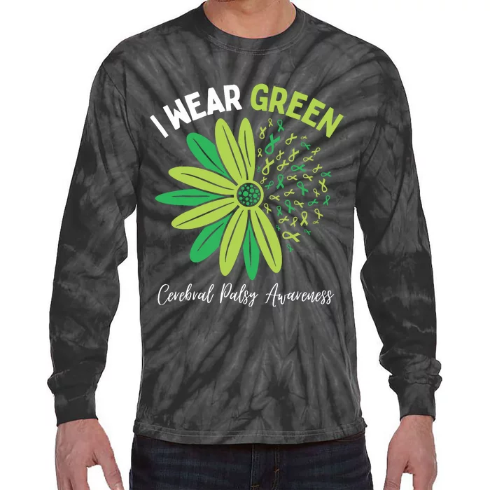 I Wear Green Tie-Dye Long Sleeve Shirt