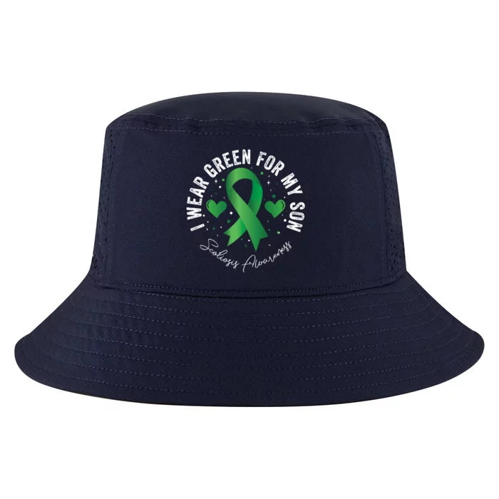 I Wear Green For My Son Scoliosis Awareness Gift Cool Comfort Performance Bucket Hat