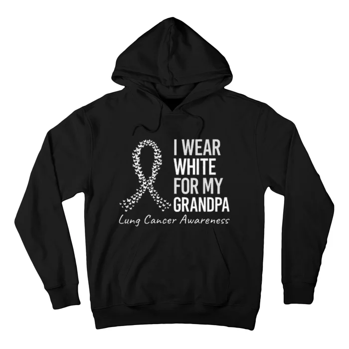 I Wear Grandpa For My Aunt Lung Cancer Awareness Warrior Hoodie