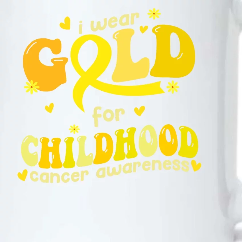 I Wear Gold For Childhood Cancer Awareness Black Color Changing Mug