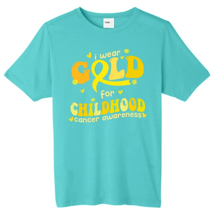 I Wear Gold For Childhood Cancer Awareness ChromaSoft Performance T-Shirt