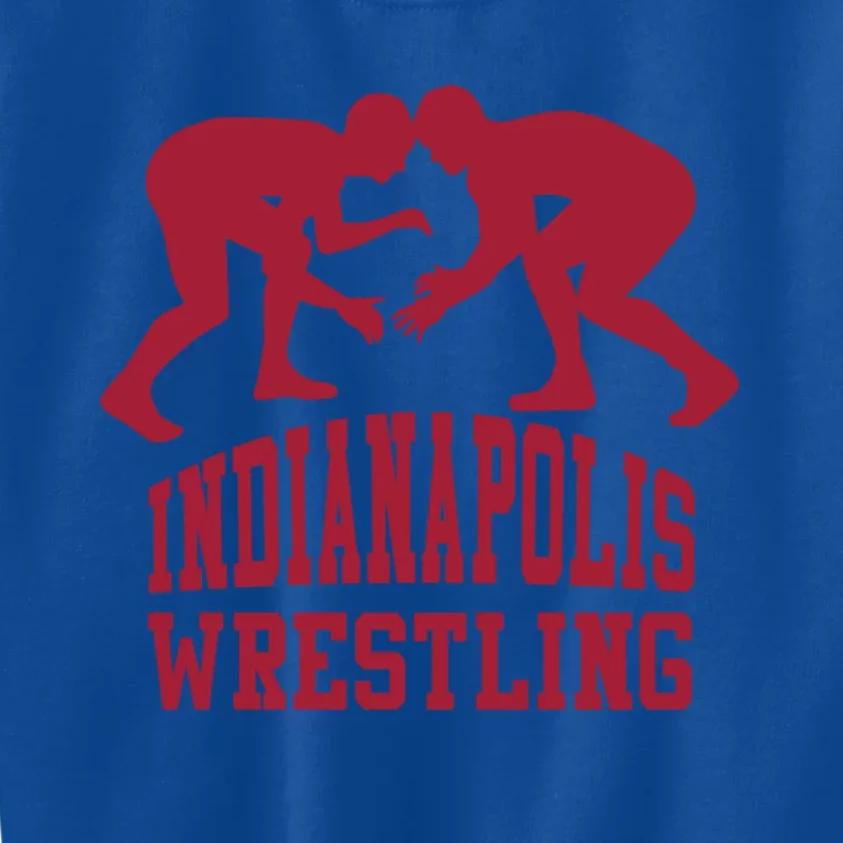 Indianapolis Wrestling Gift Kids Sweatshirt