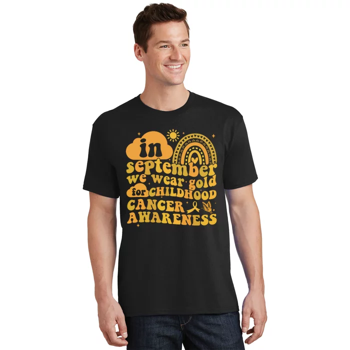 I Wear Gold For Childhood Cancer Awareness T-Shirt