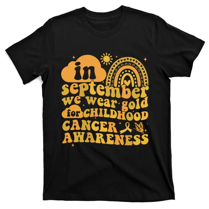 I Wear Gold For Childhood Cancer Awareness T-Shirt