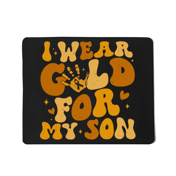 I Wear Gold For My Son Childhood Cancer Awareness Mousepad