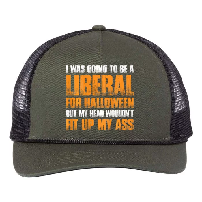 I Was Going To Be A Liberal For Halloween Retro Rope Trucker Hat Cap