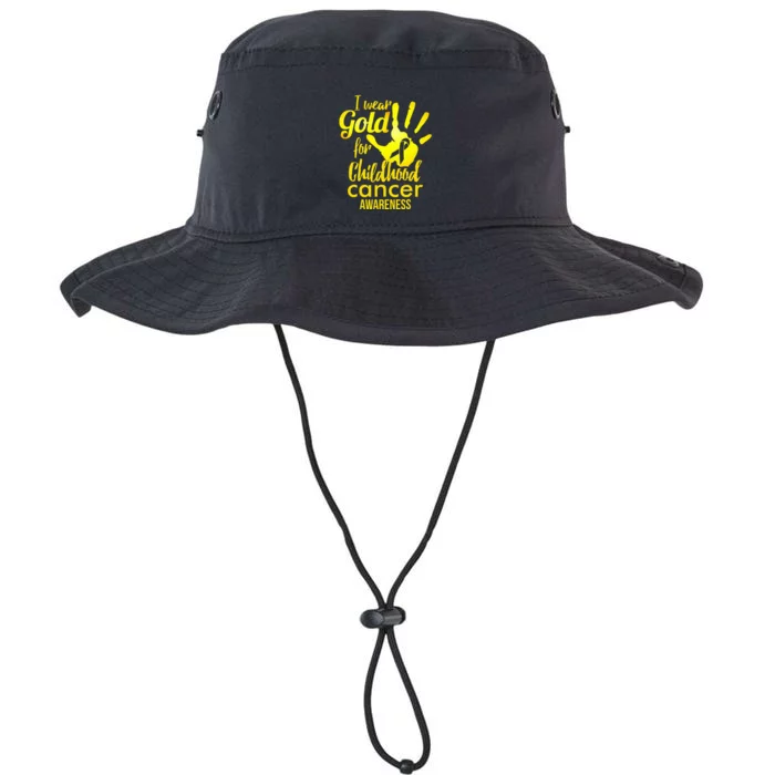 I Wear Gold For Childhood Cancer Awareness Legacy Cool Fit Booney Bucket Hat