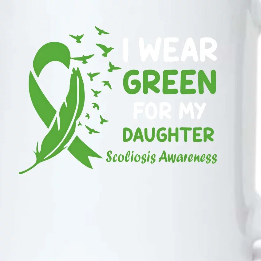 I Wear Green For My Daughter Scoliosis Awareness Black Color Changing Mug