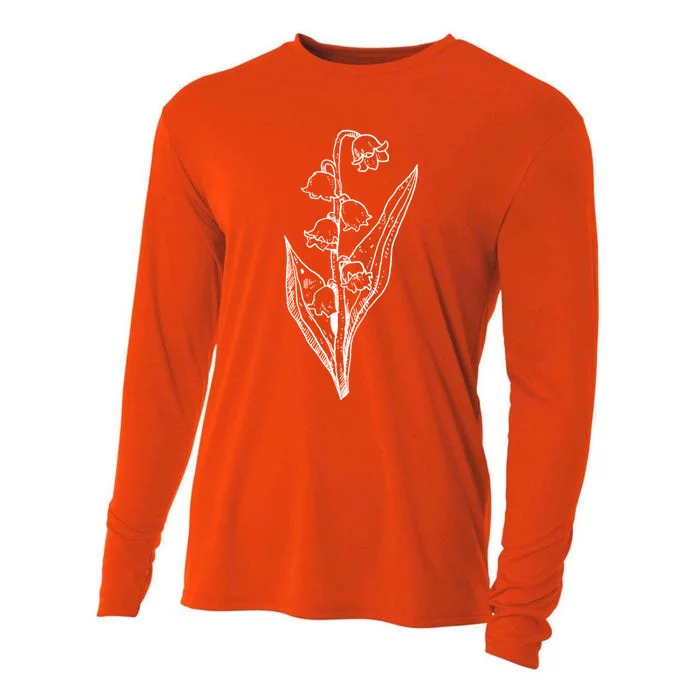 Illustration Wildflower Garden Flower Gift Cooling Performance Long Sleeve Crew