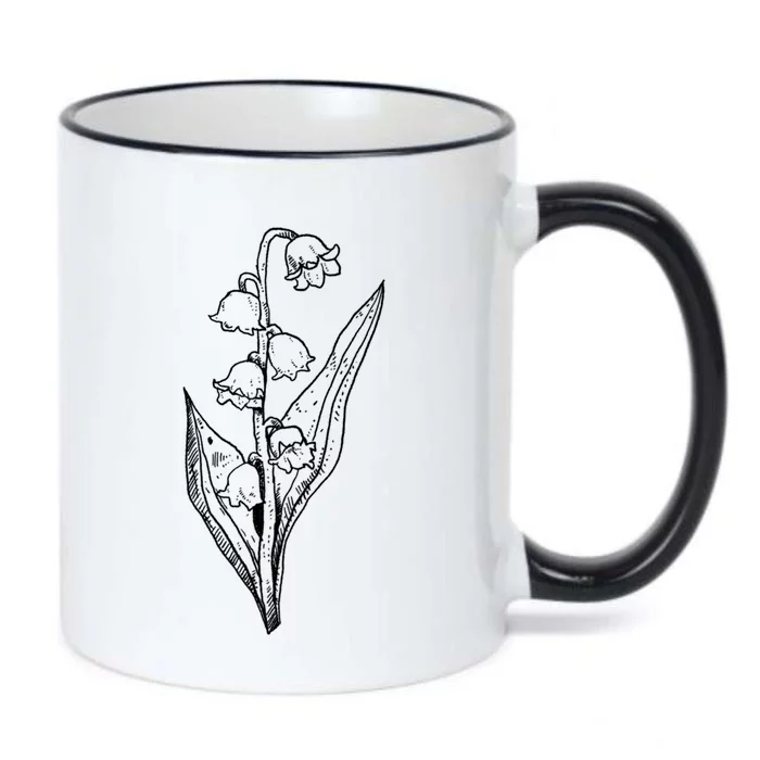 Illustration Wildflower Garden Flower Gift Black Color Changing Mug