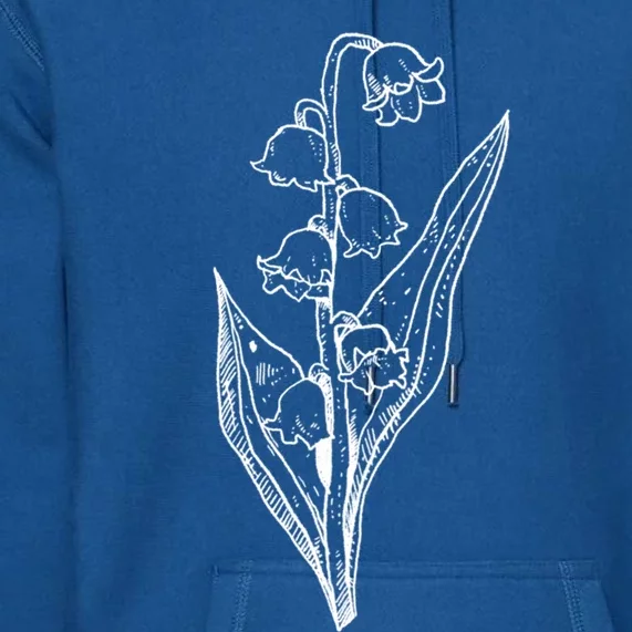 Illustration Wildflower Garden Flower Gift Premium Hoodie