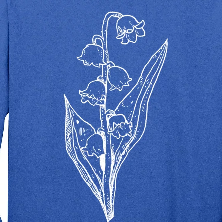 Illustration Wildflower Garden Flower Gift Tall Long Sleeve T-Shirt