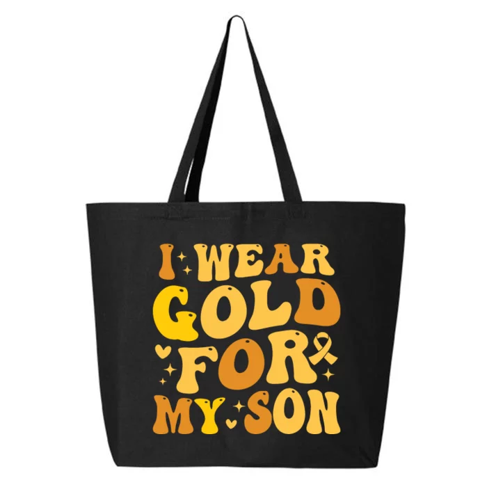 I Wear Gold For My Son Childhood Cancer Awareness 25L Jumbo Tote