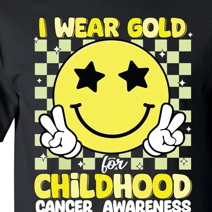 I Wear Gold For Childhood Cancer Awareness Tall T-Shirt