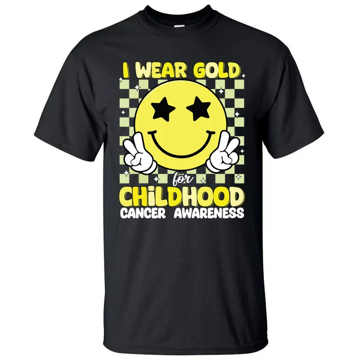 I Wear Gold For Childhood Cancer Awareness Tall T-Shirt