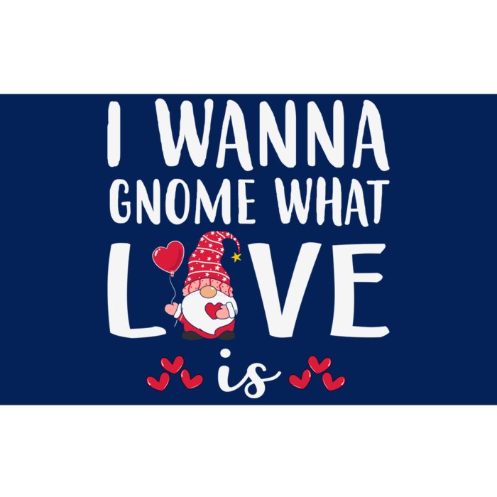 I Wanna Gnome What Love Is Valentine Day Bumper Sticker