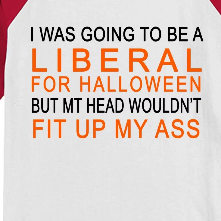 I Was Going To Be A Liberal For Halloween Kids Colorblock Raglan Jersey