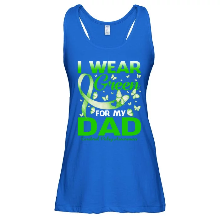 I Wear Green For My Dad Cerebral Palsy Awareness Gift Ladies Essential Flowy Tank