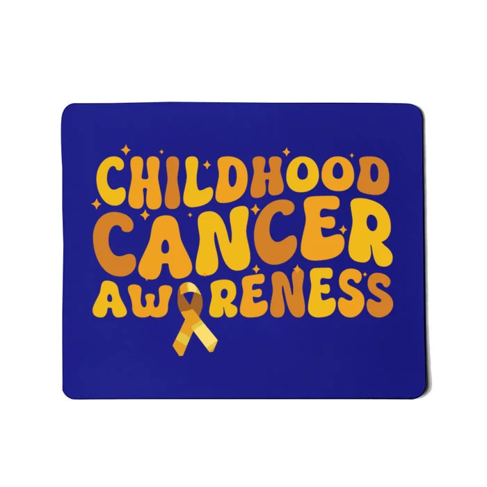 I Wear Gold For Warrior Survivors Hood Cancer Awareness Cool Gift Mousepad