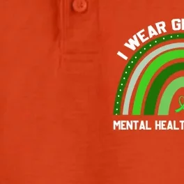 I Wear Green Tal Health Awareness Gift Dry Zone Grid Performance Polo