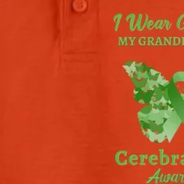 I Wear Green For My Granddaughter Cerebral Palsy Awareness Cute Gift Dry Zone Grid Performance Polo