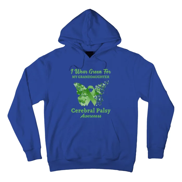 I Wear Green For My Granddaughter Cerebral Palsy Awareness Cute Gift Hoodie