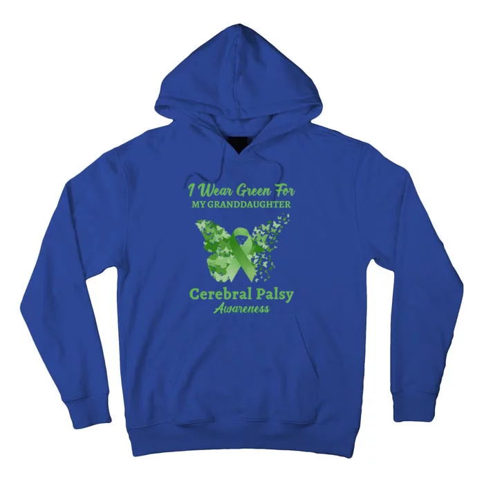 I Wear Green For My Granddaughter Cerebral Palsy Awareness Cute Gift Tall Hoodie