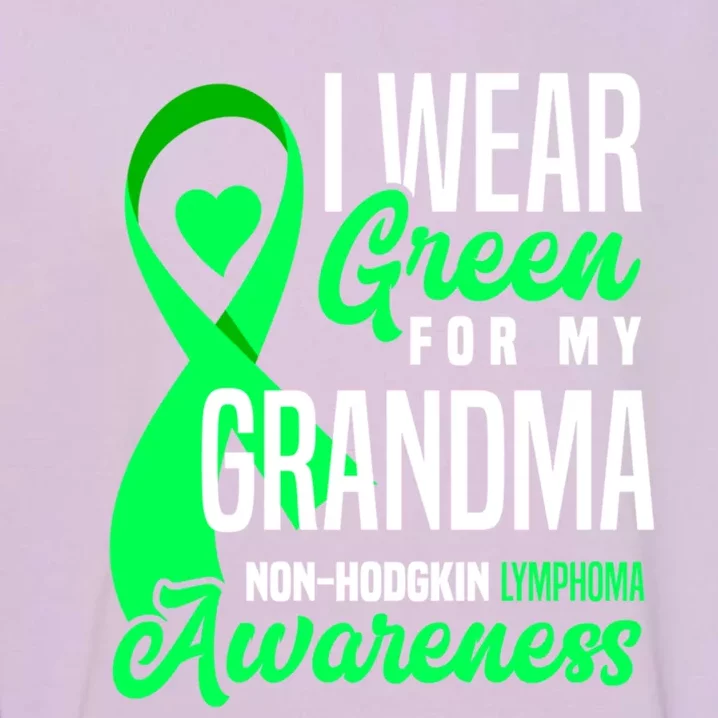 I Wear Green For My Grandma Nonmeaningful Gifthodgkin Lymphoma Awareness Cute Gi Garment-Dyed Sweatshirt