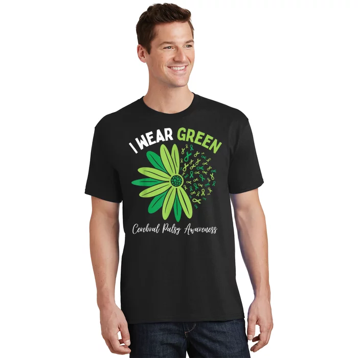 I Wear Green For My Daughter Cerebral Palsy Awareness T-Shirt