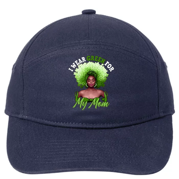 I Wear Green For My Mom Cerebral Palsy Awareness Melanin Great Gift 7-Panel Snapback Hat