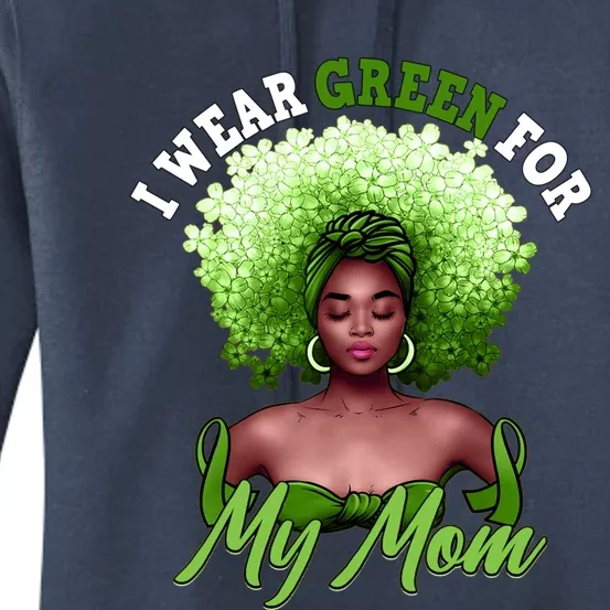 I Wear Green For My Mom Cerebral Palsy Awareness Melanin Great Gift Women's Pullover Hoodie