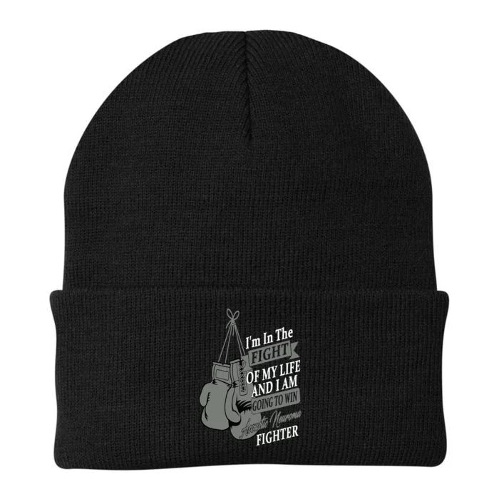 I Wear Gray For Acoustic Neuroma Awareness Warrior Knit Cap Winter Beanie