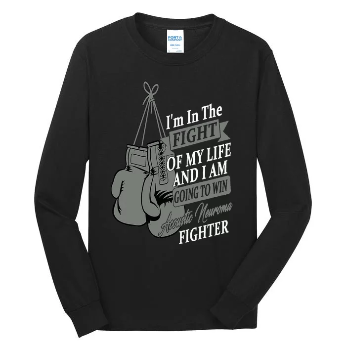 I Wear Gray For Acoustic Neuroma Awareness Warrior Tall Long Sleeve T-Shirt