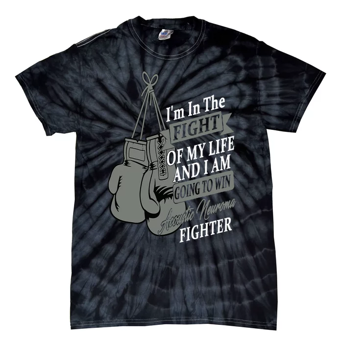 I Wear Gray For Acoustic Neuroma Awareness Warrior Tie-Dye T-Shirt