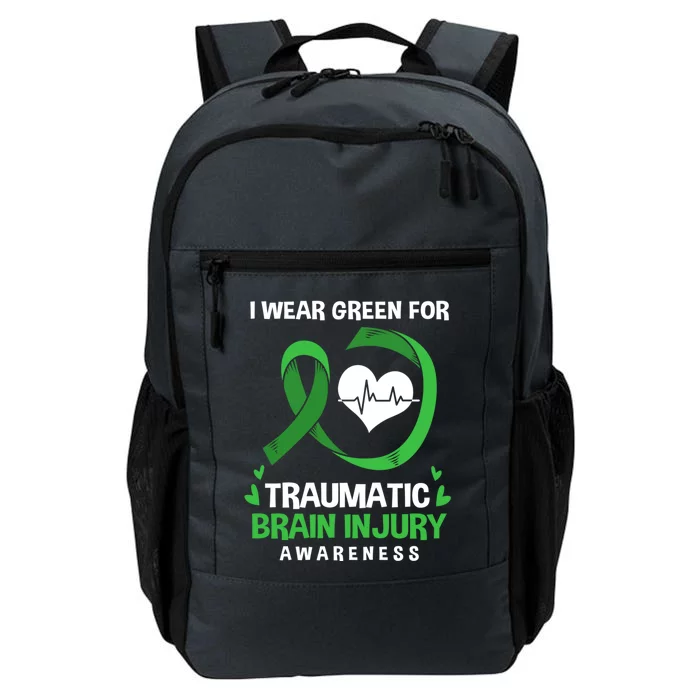 I Wear Green For Traumatic Brain Injury Awareness Gift Daily Commute Backpack