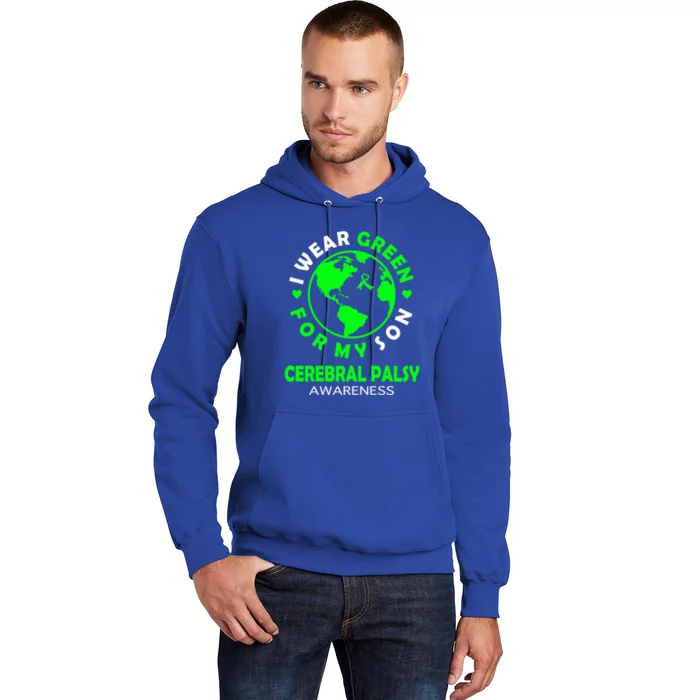 I Wear Green For My Son Cerebral Palsy Awareness Gift Hoodie