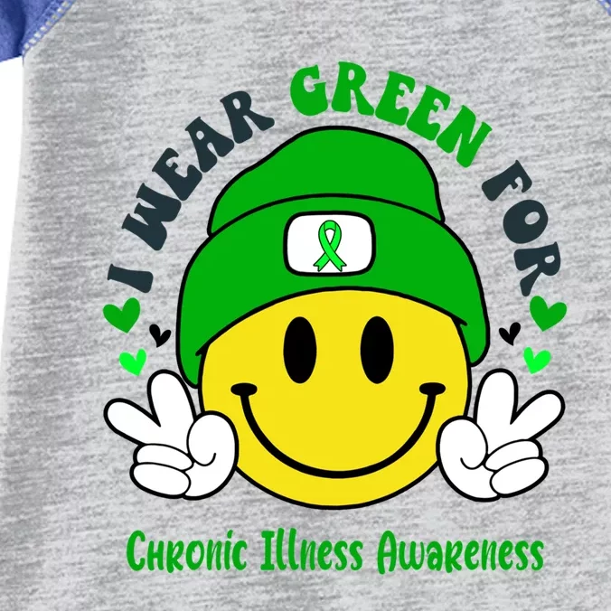 I Wear Green For Chronic Illness Awareness Meaningful Gift Infant Baby Jersey Bodysuit