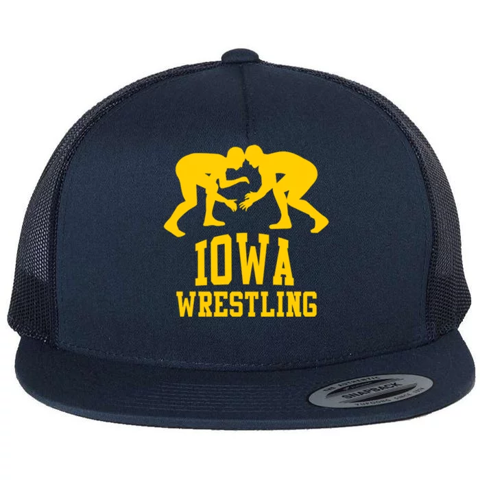 Iowa Wrestling Gift Flat Bill Trucker Hat