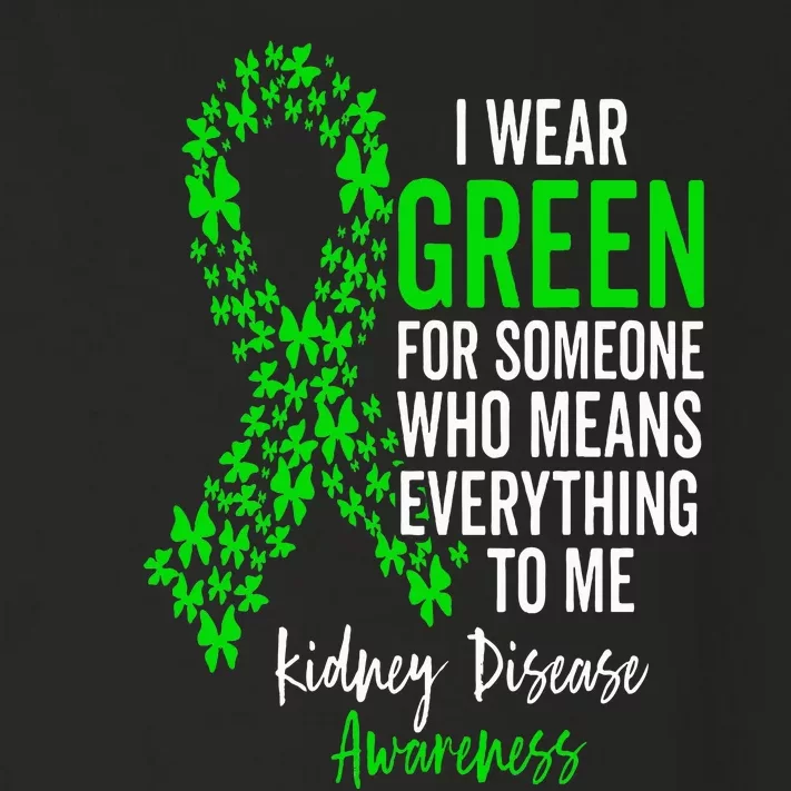 I Wear Green for Kidney Disease Awareness Support Squad Toddler Long Sleeve Shirt