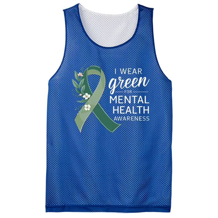 I Wear Green Tal Health Awareness Month Funny Gift Mesh Reversible Basketball Jersey Tank