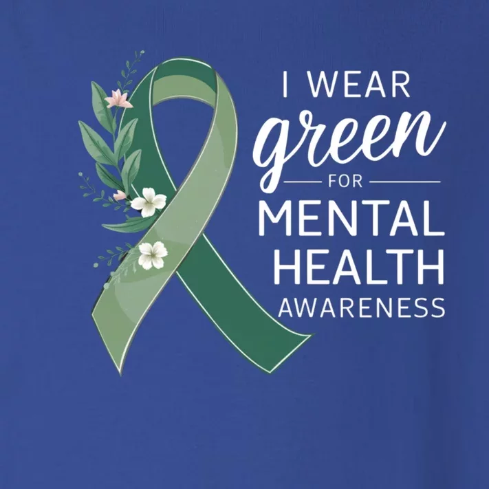 I Wear Green Tal Health Awareness Month Funny Gift Toddler Long Sleeve Shirt