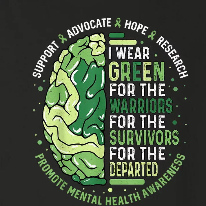 I Wear Green For The Warriors Toddler Long Sleeve Shirt