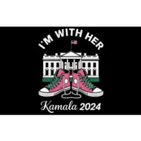 Im With Her Kamala Pin.K Chucks And Pearls Kamala 2024 Bumper Sticker