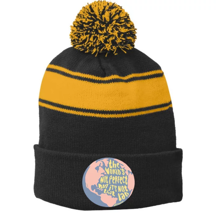 If We Have Each Other Benjamin Stripe Pom Pom Beanie