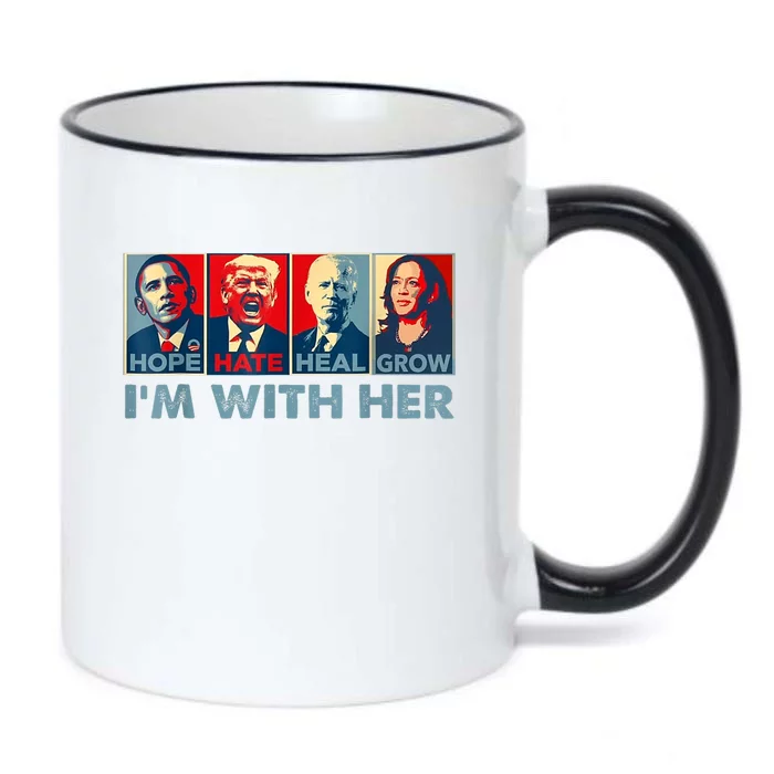 IM With Her Kamala Vote For 2024 President Kamalaharris Black Color Changing Mug