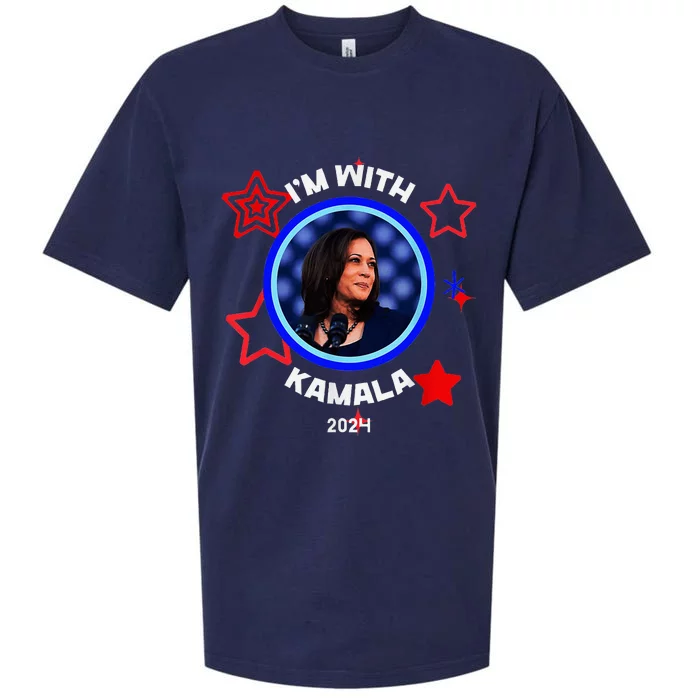 IM With Her Kamala Vote For 2024 President Kamala Harris Sueded Cloud Jersey T-Shirt