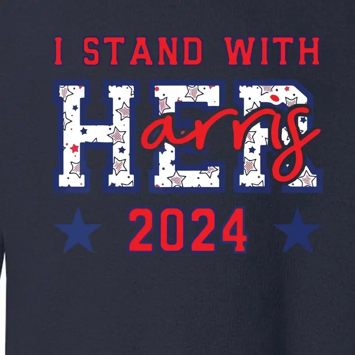 Im With Her President Kamala Election Toddler Sweatshirt